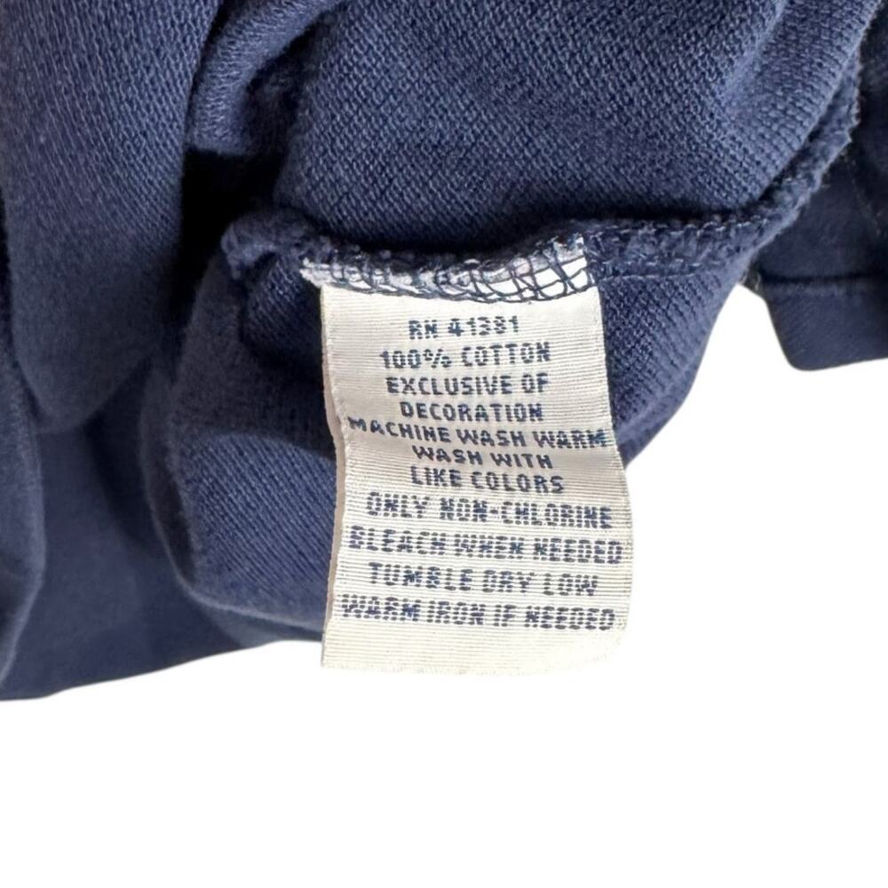 Polo Ralph Lauren‎ Navy Blue Cotton Custom Fit Collared Short Sleeve Top Sz XL - Picture 7 of 11